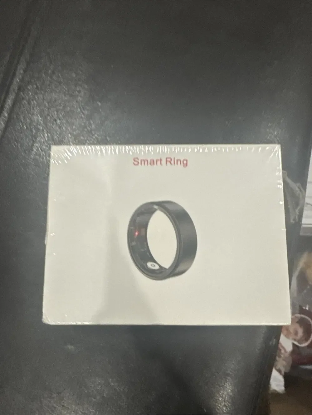 JRing Smart Ring Heart Rate Monitor Blood Oxygen Sleep Tracker Size 9 Black